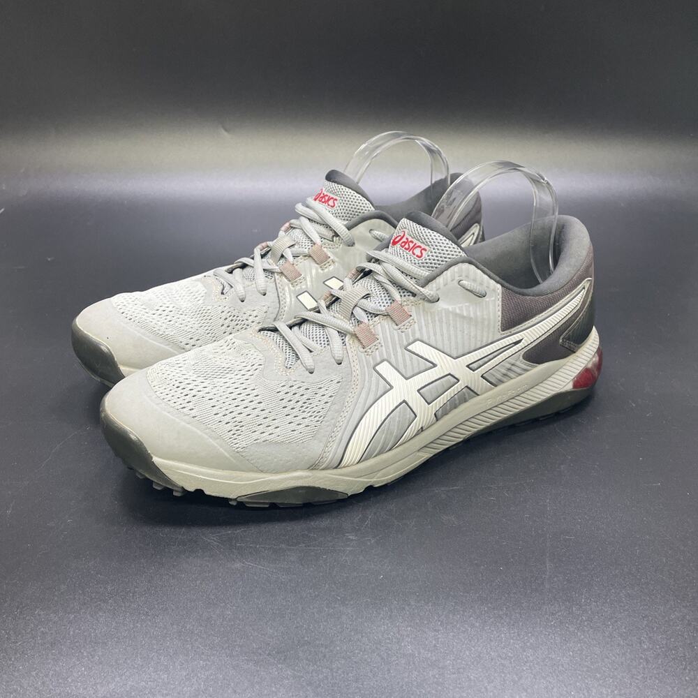 ASICS‎ Gel Scram Mens 11 Trail Running Shoes Gray White Hiking Sneakers